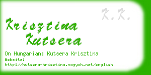 krisztina kutsera business card